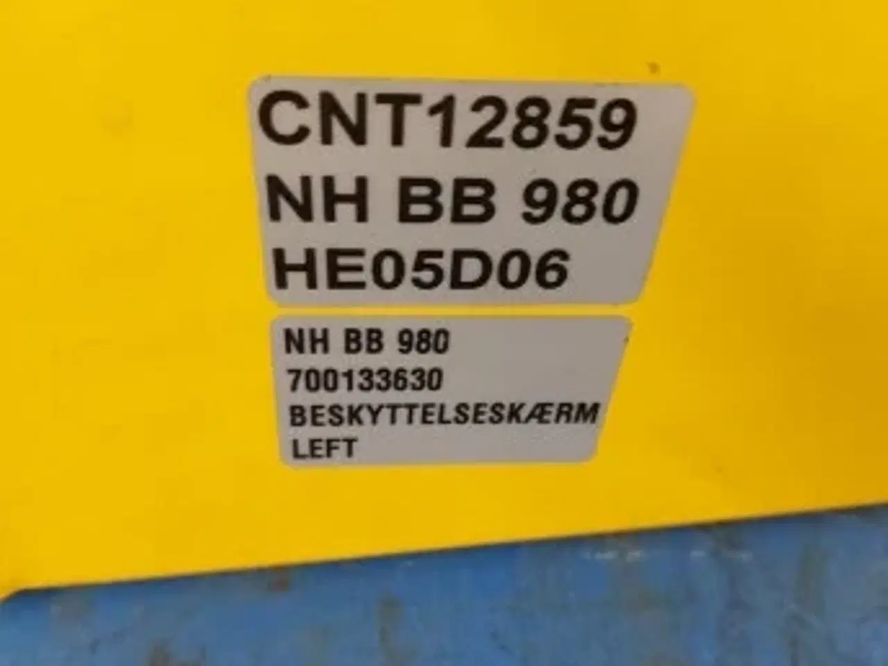 Billede 7 - New Holland BB 980 BESKYTTELSESKÆRM LH 700133630