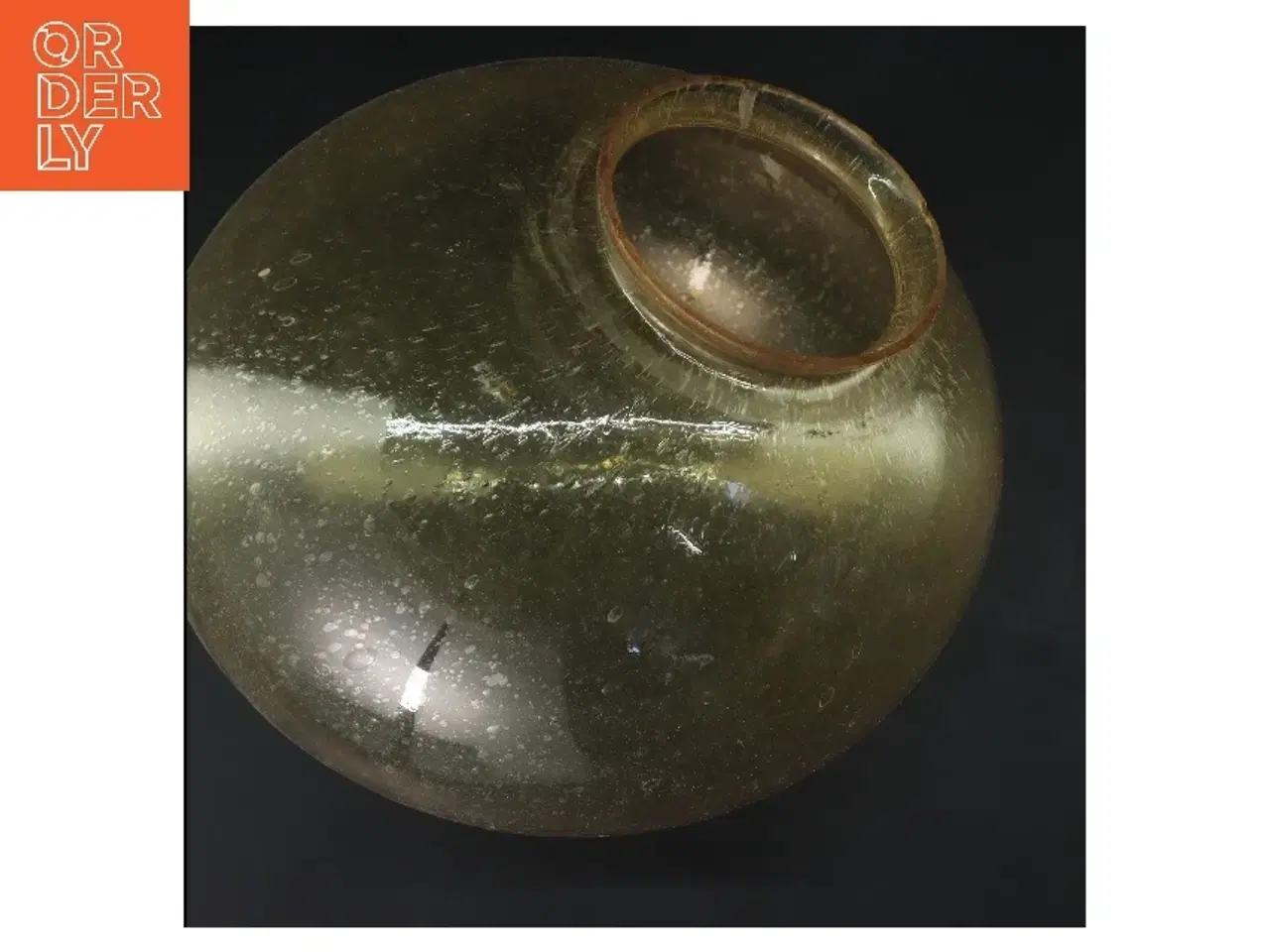 Billede 2 - Rund glas lampe (str. 28 cm)