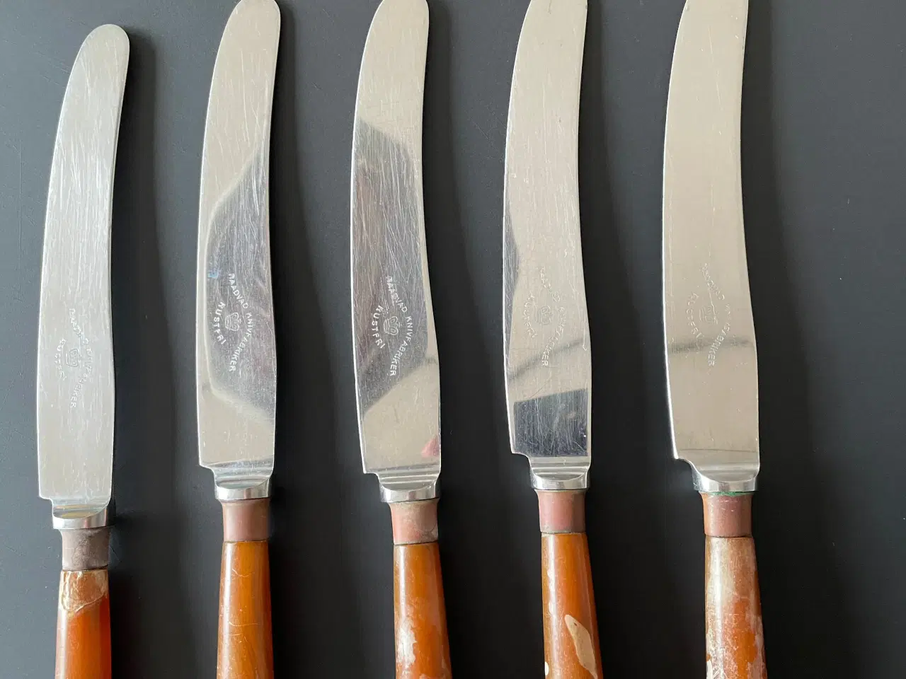 Billede 1 - 5 Knive fra Raadvad Knivfabriker m/katalin skaft