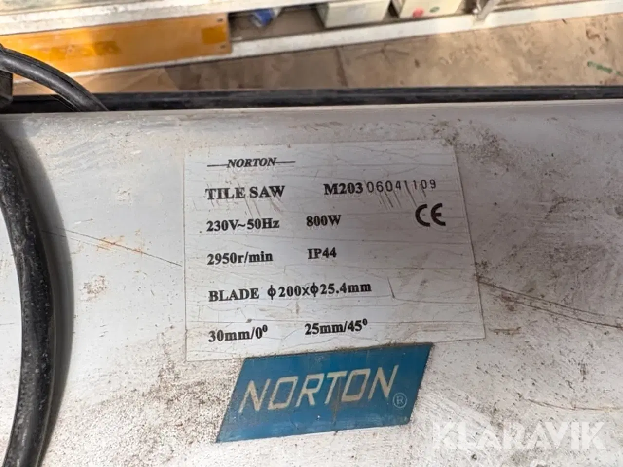 Billede 3 - Fliseskærer Norton M203