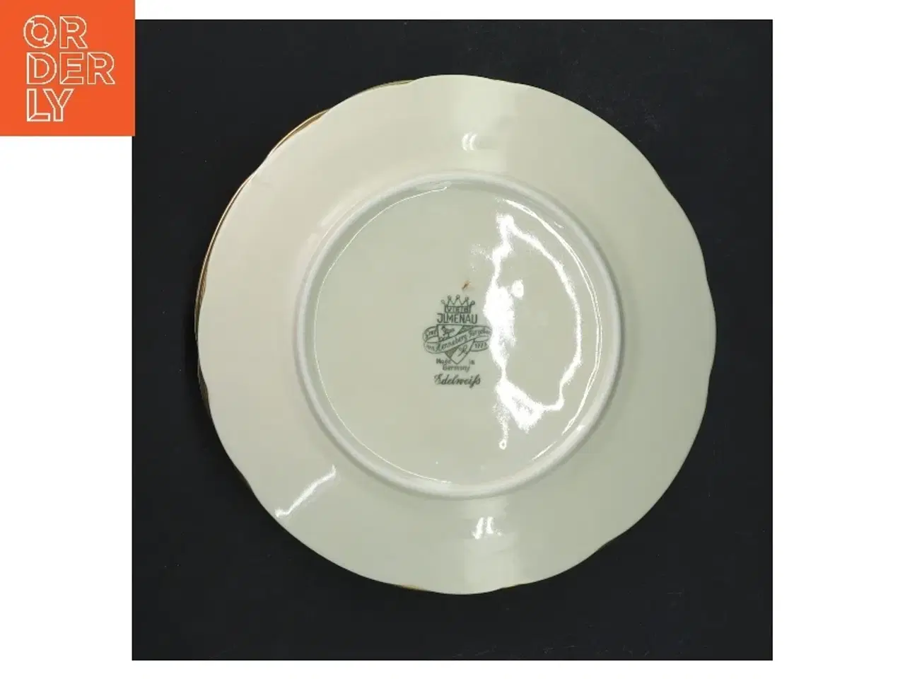 Billede 2 - Sæt med seks Edelweiß porcelænstallerkener fra JLMENAU (str. 6 stk Ø 16 cm)