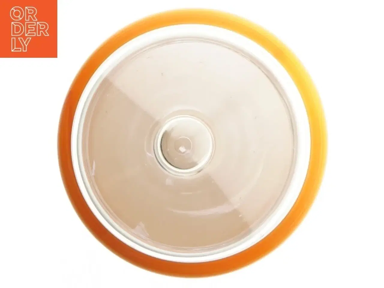 Billede 3 - Farvet glas opbevaringskrukke med låg fra Manufactory Italy (str. 17,5 cm)