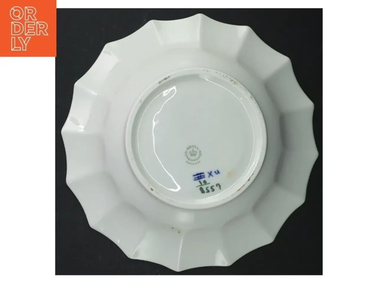 Billede 4 - Blå blomst porcelænsfad fra Royal Copenhagen (str. 21 cm)