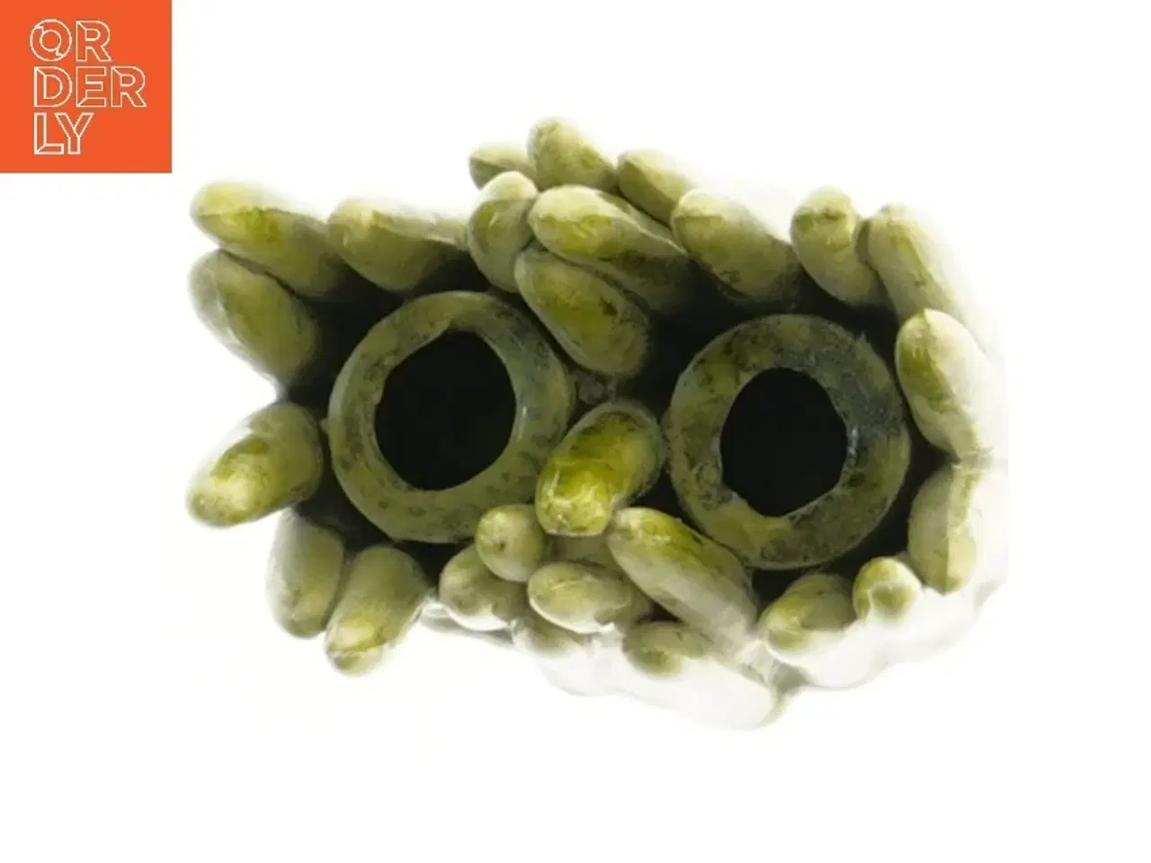 Billede 2 - Grøn keramisk vase (str. 14x7x9 cm) fra Normann Copenhagen