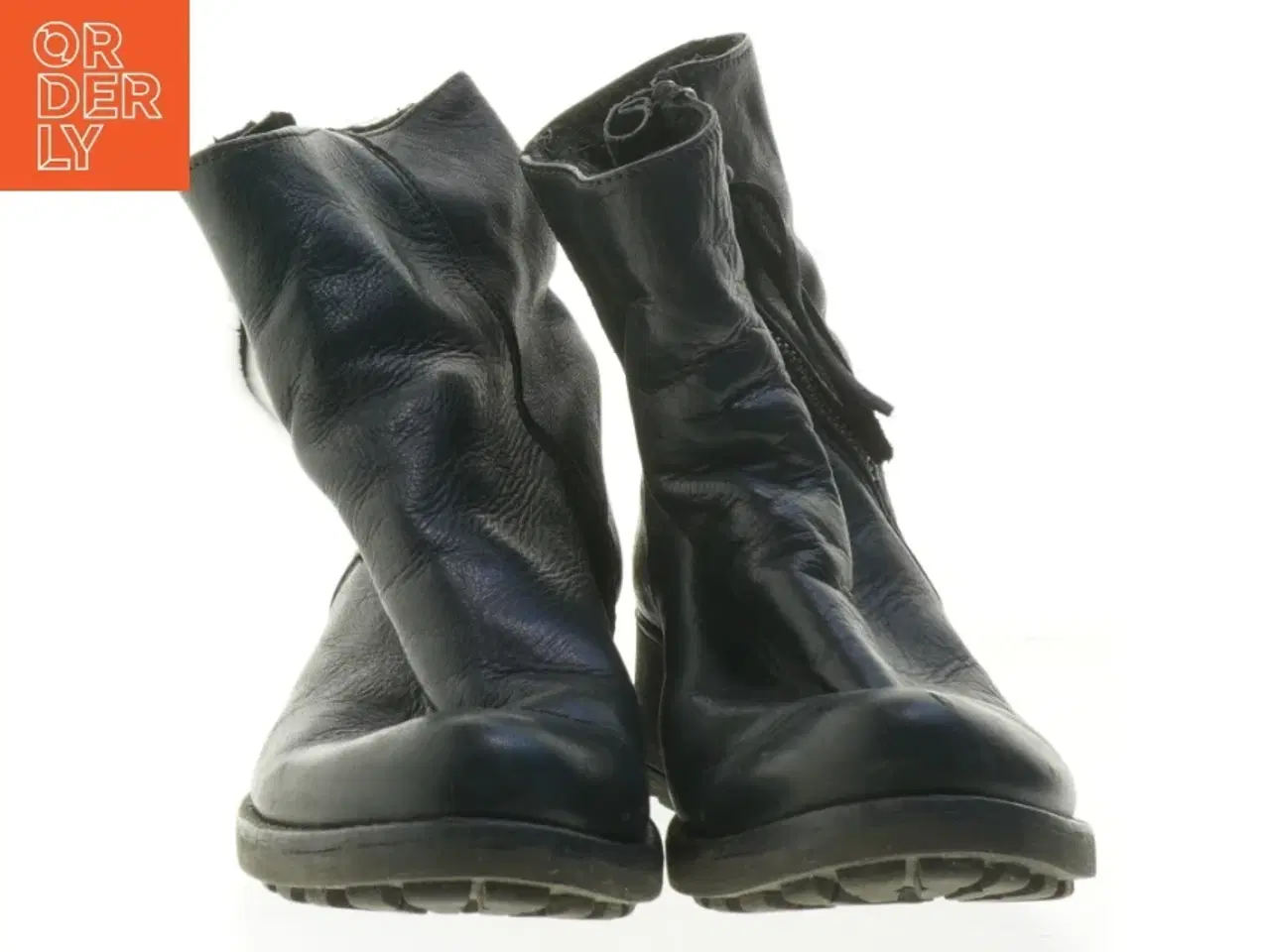 Billede 3 - Sorte ankelstøvler med lynlås (str. 36 )