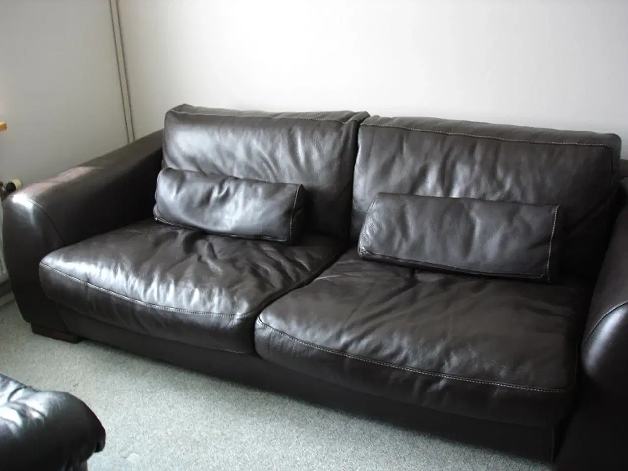 Billede 2 - Stor fed Incanto lædersofa