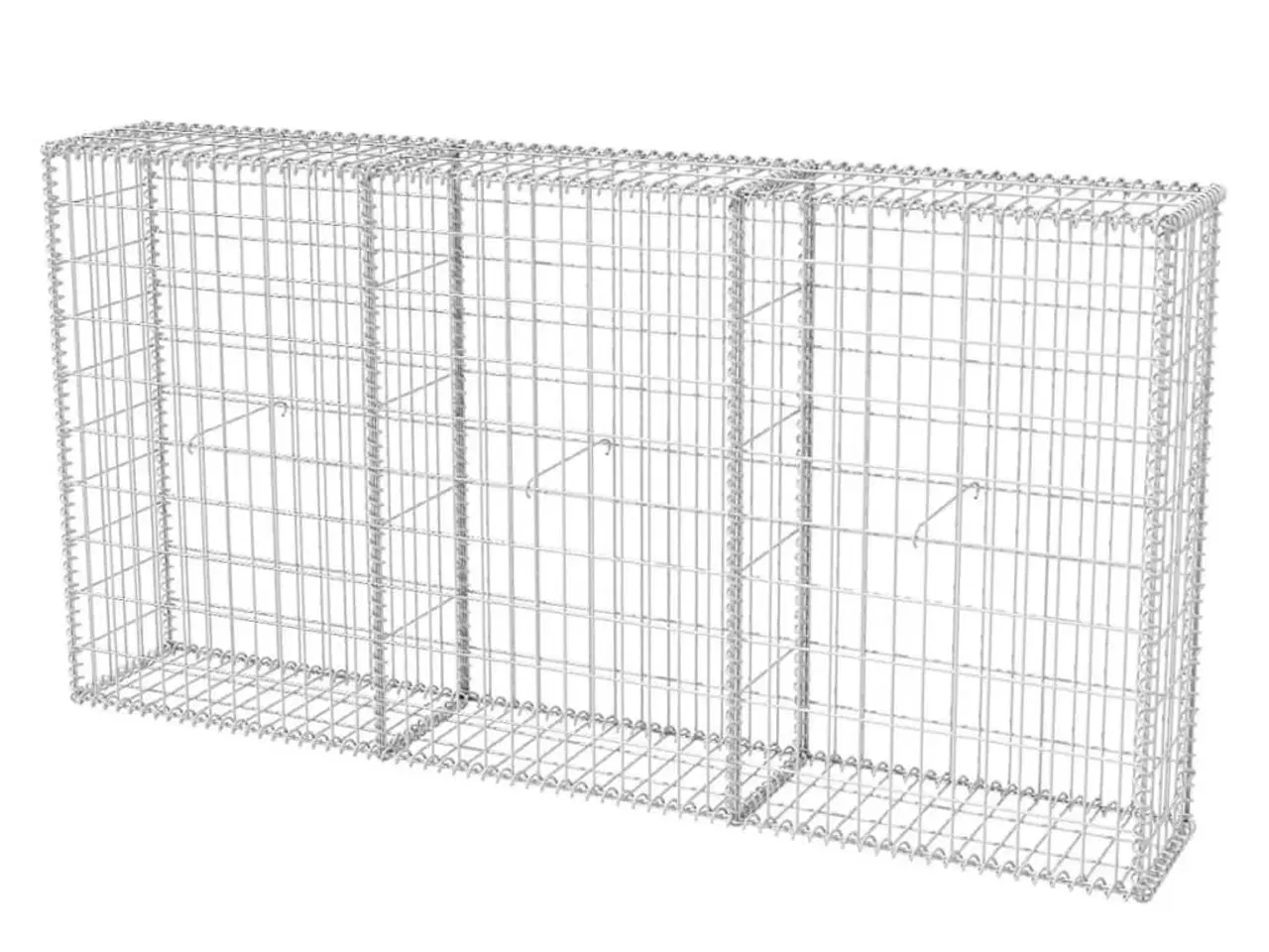 Billede 1 - Gabionkurv 200 x 30 x 100 cm galvaniseret stål
