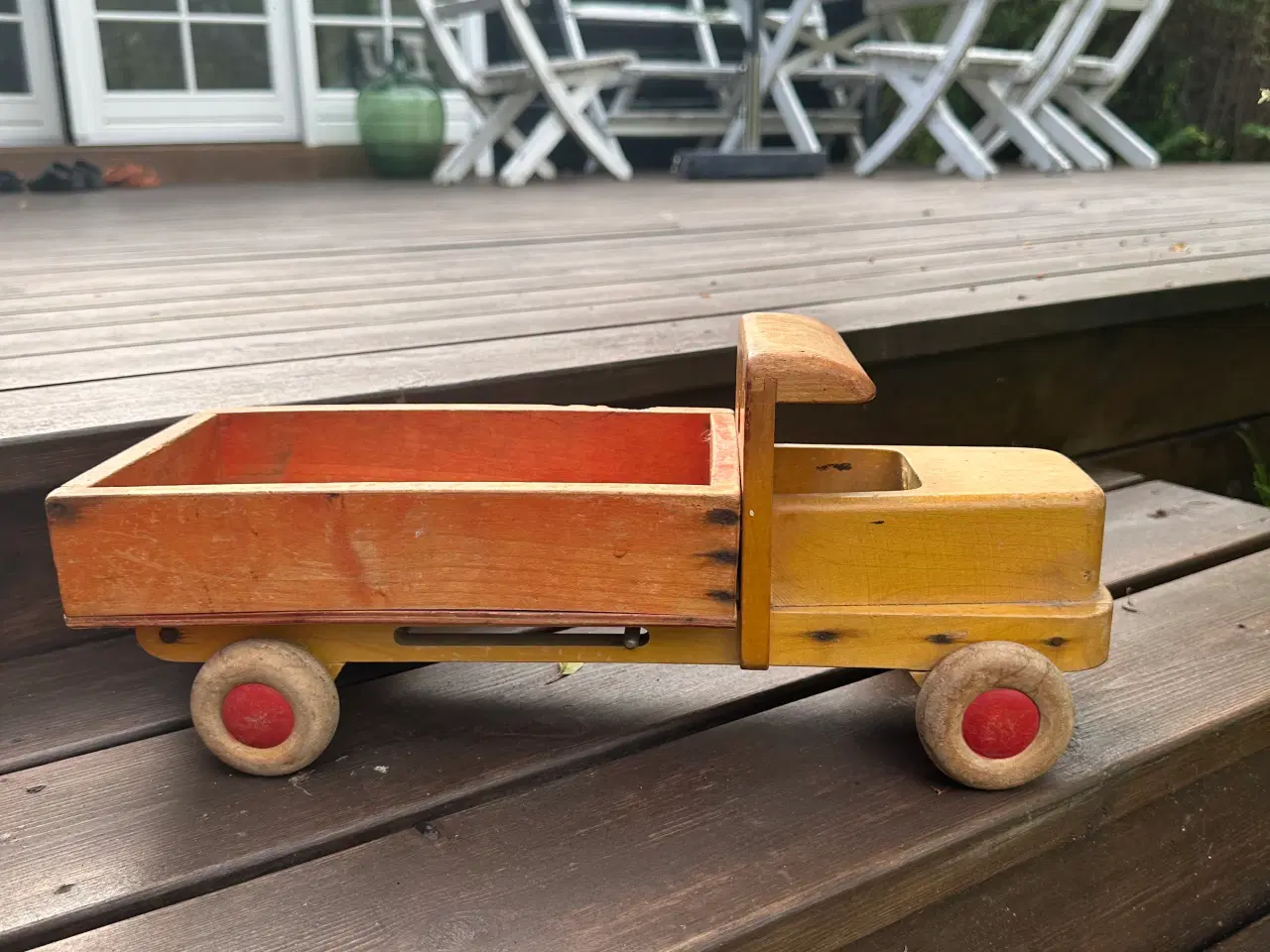 Billede 5 - Retro træ legetøjsbil