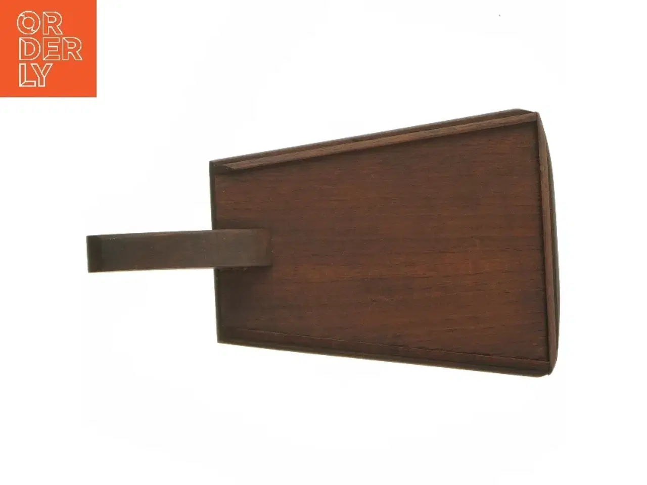 Billede 3 - Teak Træ Serveringsfad skærebræt med håndtag (str. 22x12 cm)