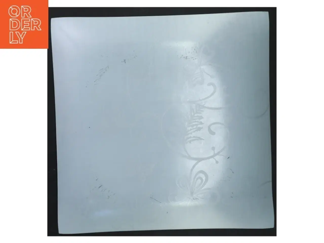 Billede 2 - Dekorativt kvadratisk fad (str. 27x27x1 cm)