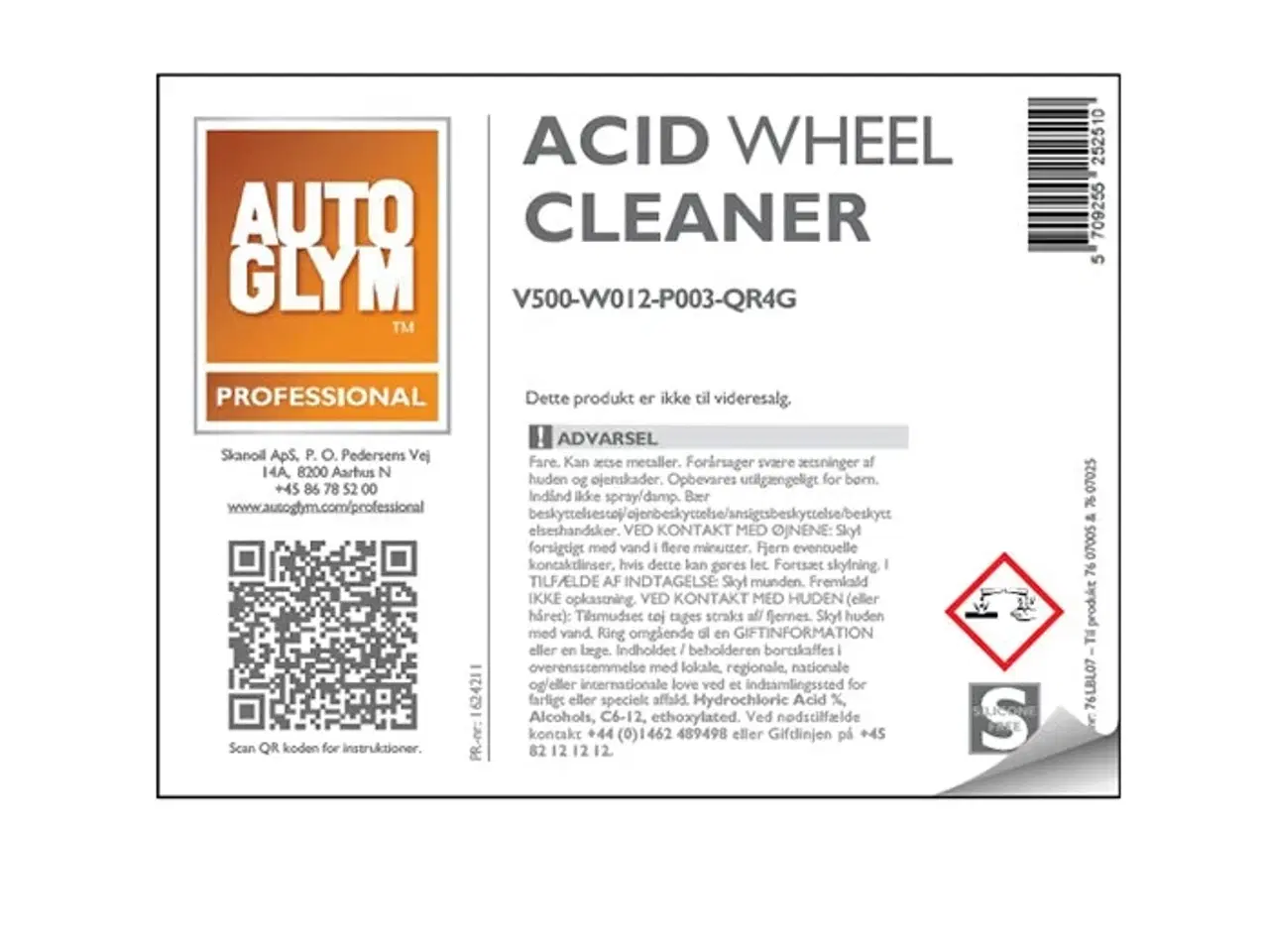 Billede 1 - Label Autoglym Acid Wheel Cleaner