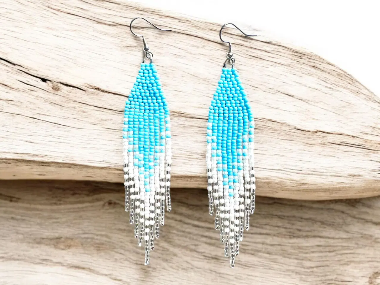 Billede 1 - Grønlandske perle øreringe 