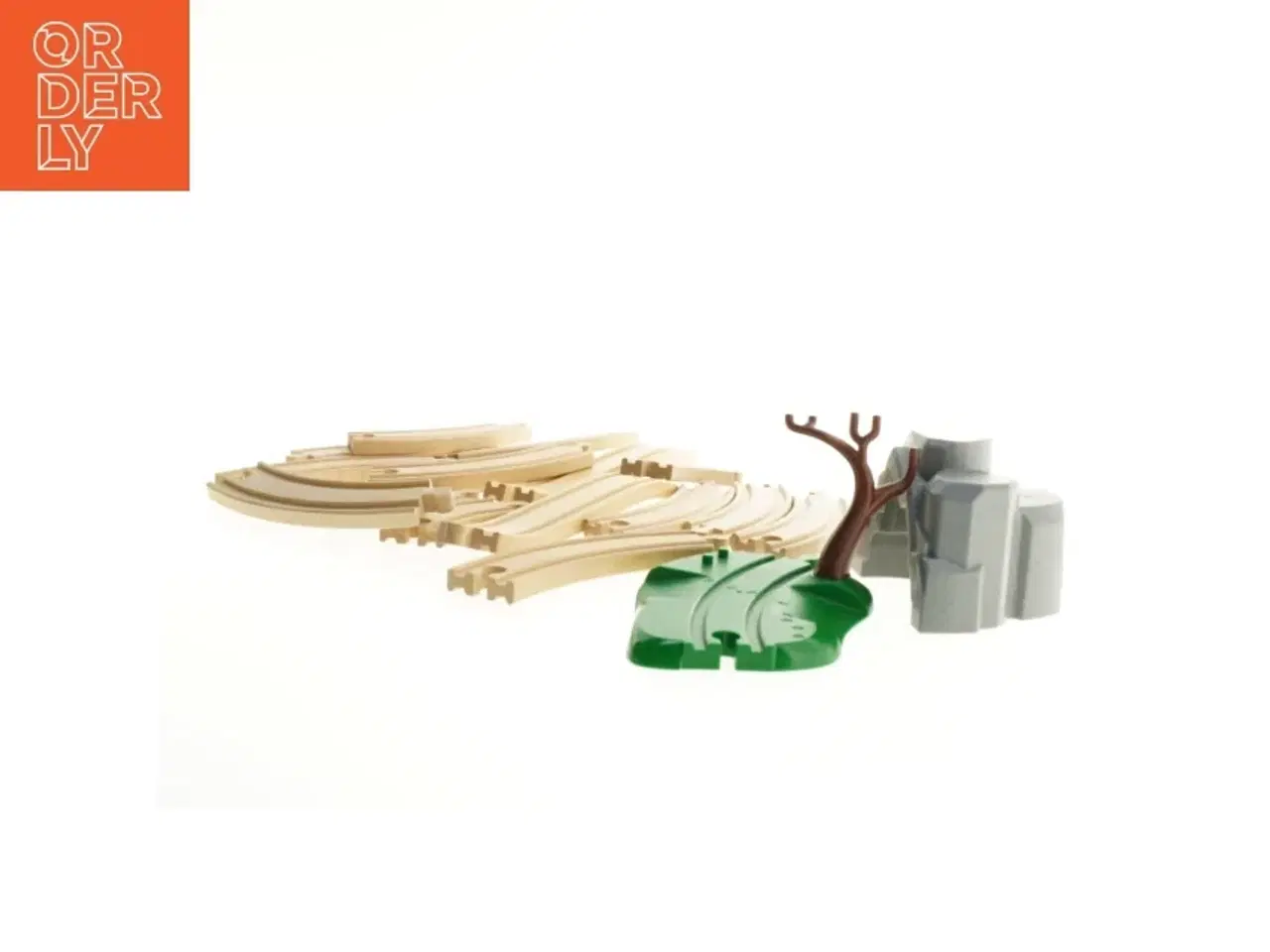 Billede 3 - BRIO træbane med tilbehør (str. Bane, 4 cm bred) fra Brio