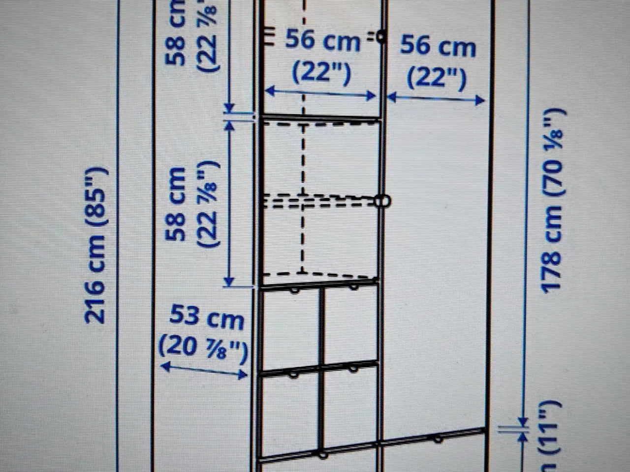 Billede 1 - Visthus garderobe skab fra Ikea
