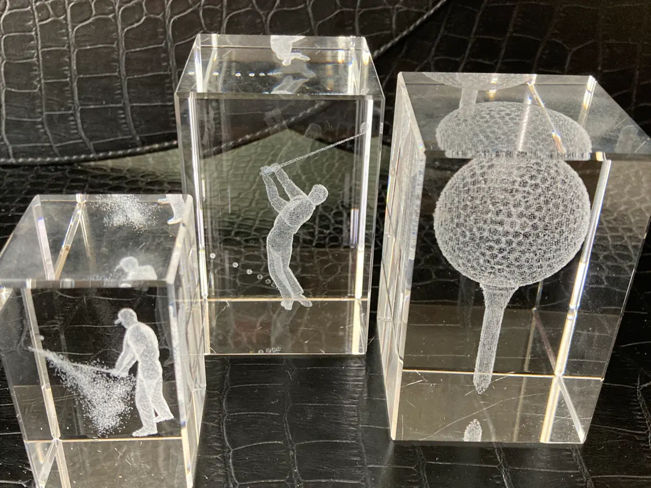 Billede 2 - Golf trofæ - 3D figurer i glas