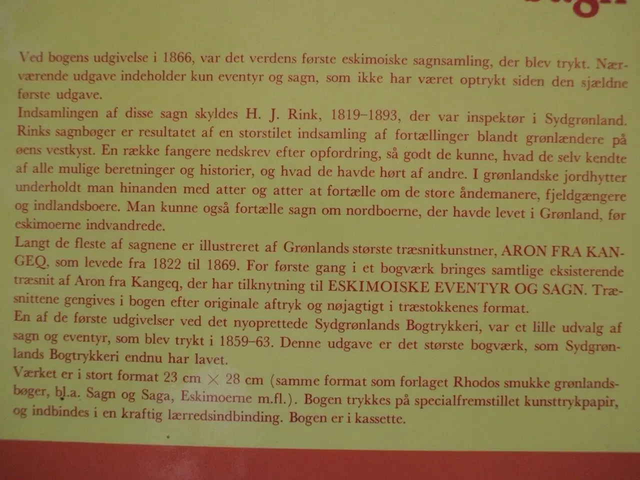 Billede 3 - eskimoiske eventyr og sagn, red. af ove bak, genre
