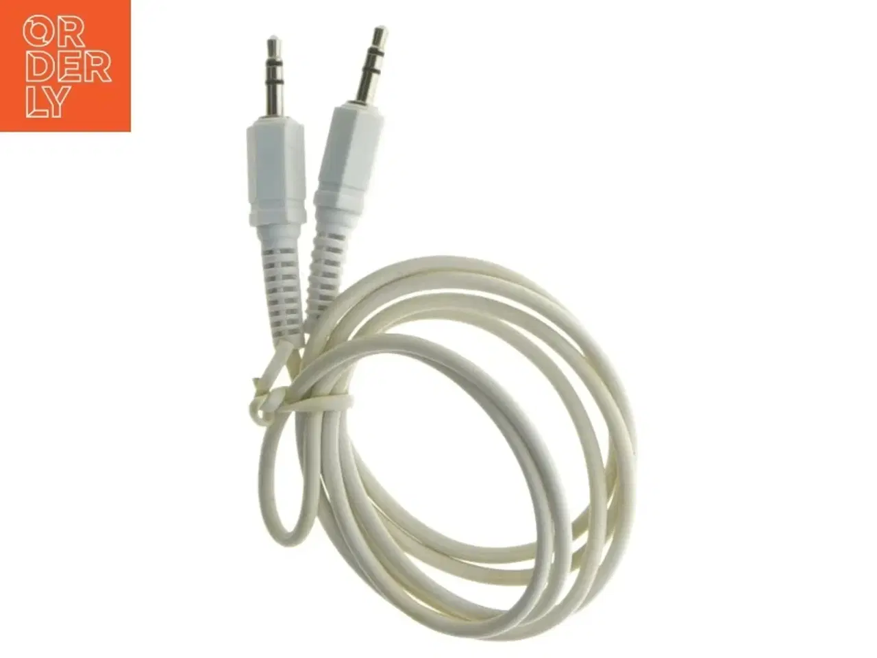 Billede 1 - Hvid audiokabel med 3,5 mm stik