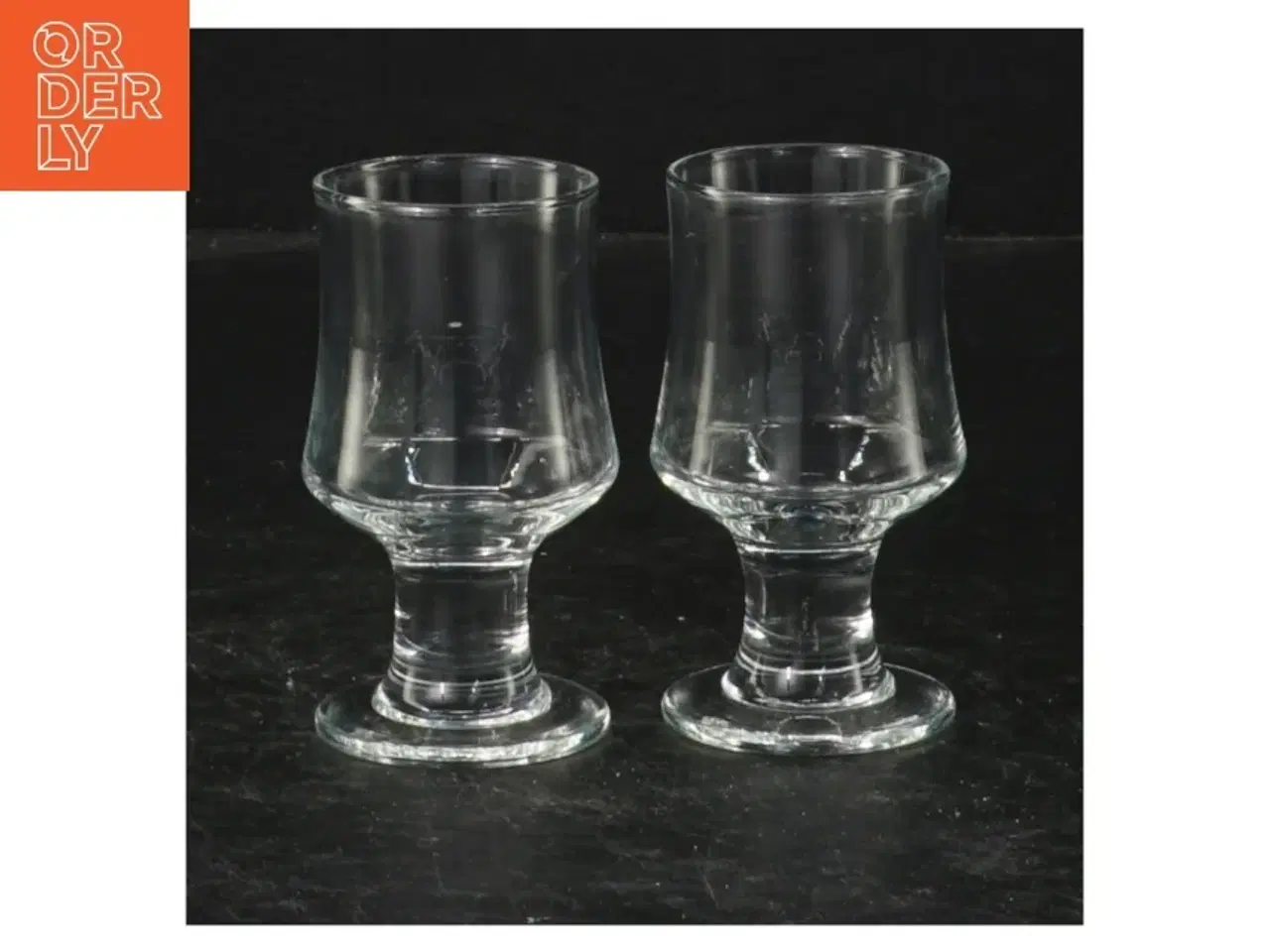 Billede 1 - Holmegaard skibsglas Snapseglas (str. Ø. 4 cm. længde, 7,5 cm)