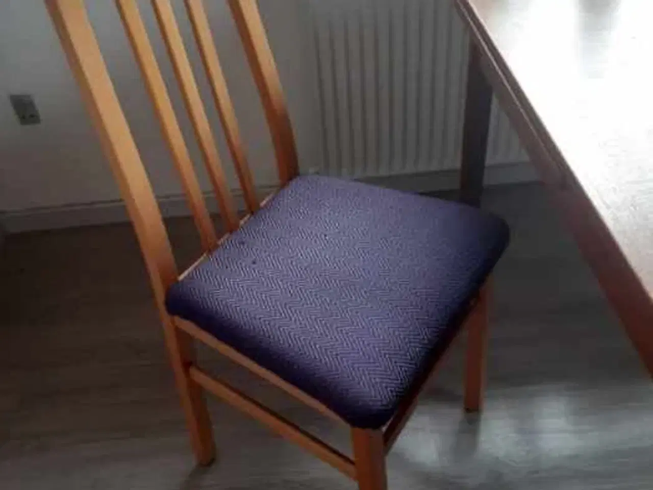 Billede 1 - 6 stk spisebordsstole bøg m/stofsæder