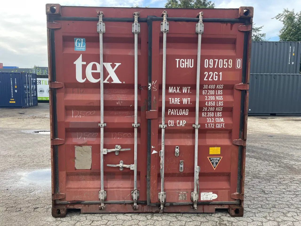 Billede 1 - 20 fods Container- ID: TGHU 097059-0