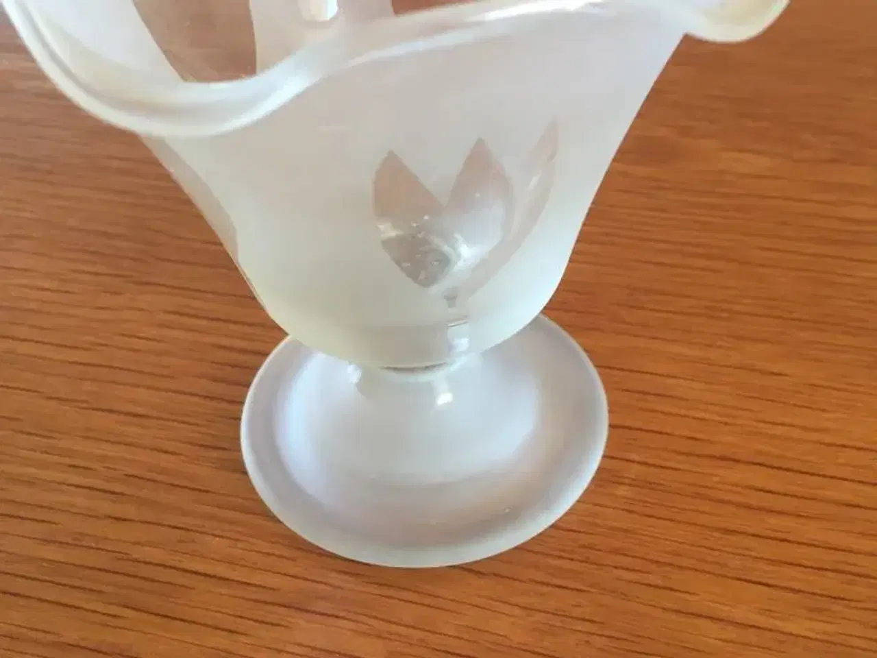 Billede 1 - Unik glas vase / lysestage nedsat