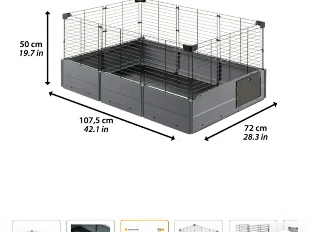 Billede 2 - Gnaverbur til marsvin eller kanin incl. en del til
