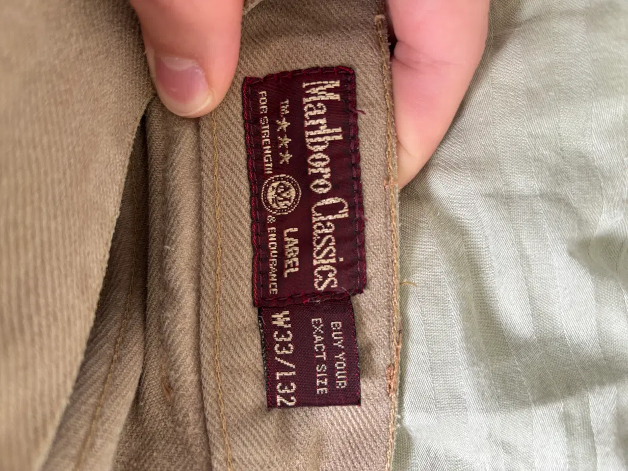 Billede 4 - Loose-fit Marlboro jeans i beige