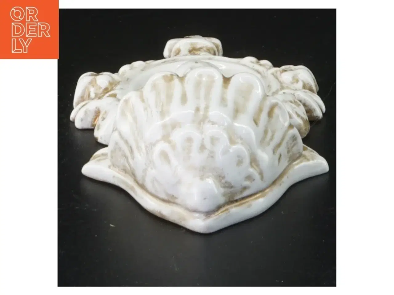 Billede 3 - Antikt vievandsk kar Porcelæn vægophæng (str. 22 x 10 cm)