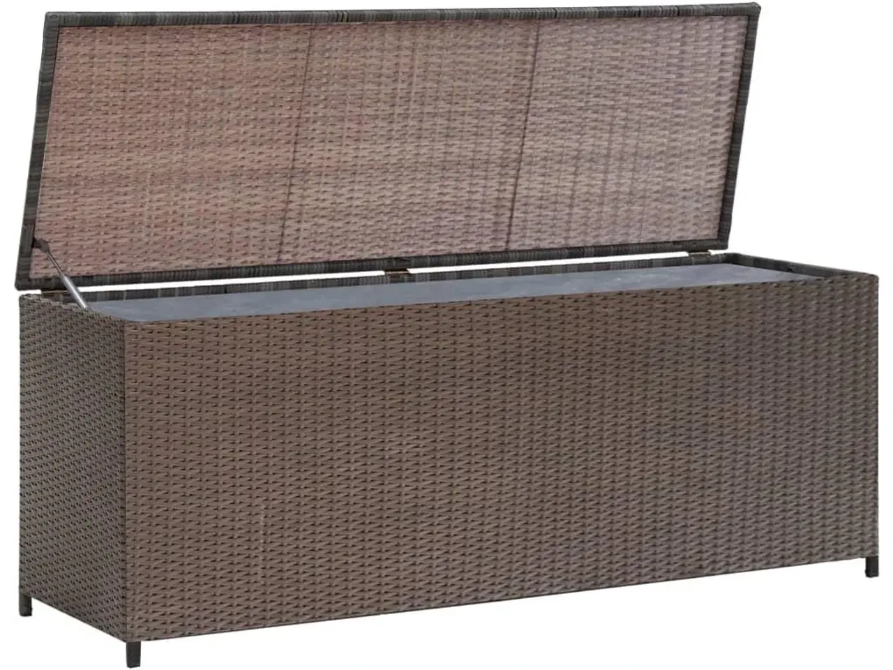 Billede 1 - Udendørs opbevaringkasse brun 120x50x60 cm polyrattan