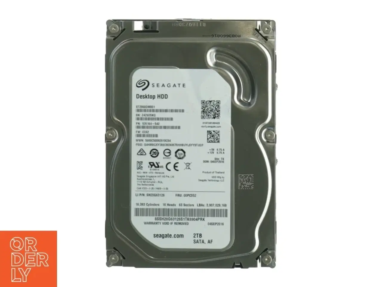 Billede 1 - Intern harddisk fra Seagate