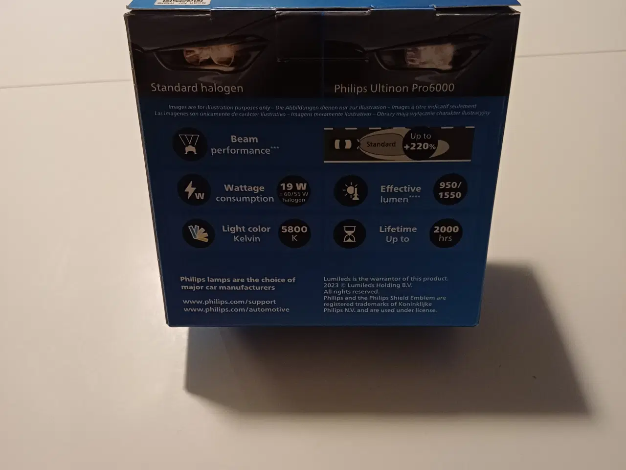 Billede 2 - H4 LED pærer 2 stk