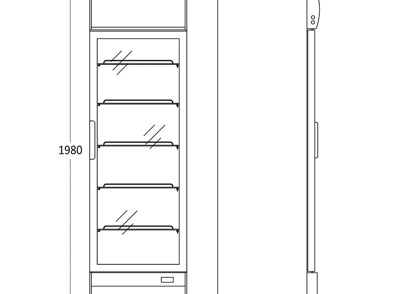 Billede 2 - Scandomestic Display Køleskab 280 Liter Ventileret