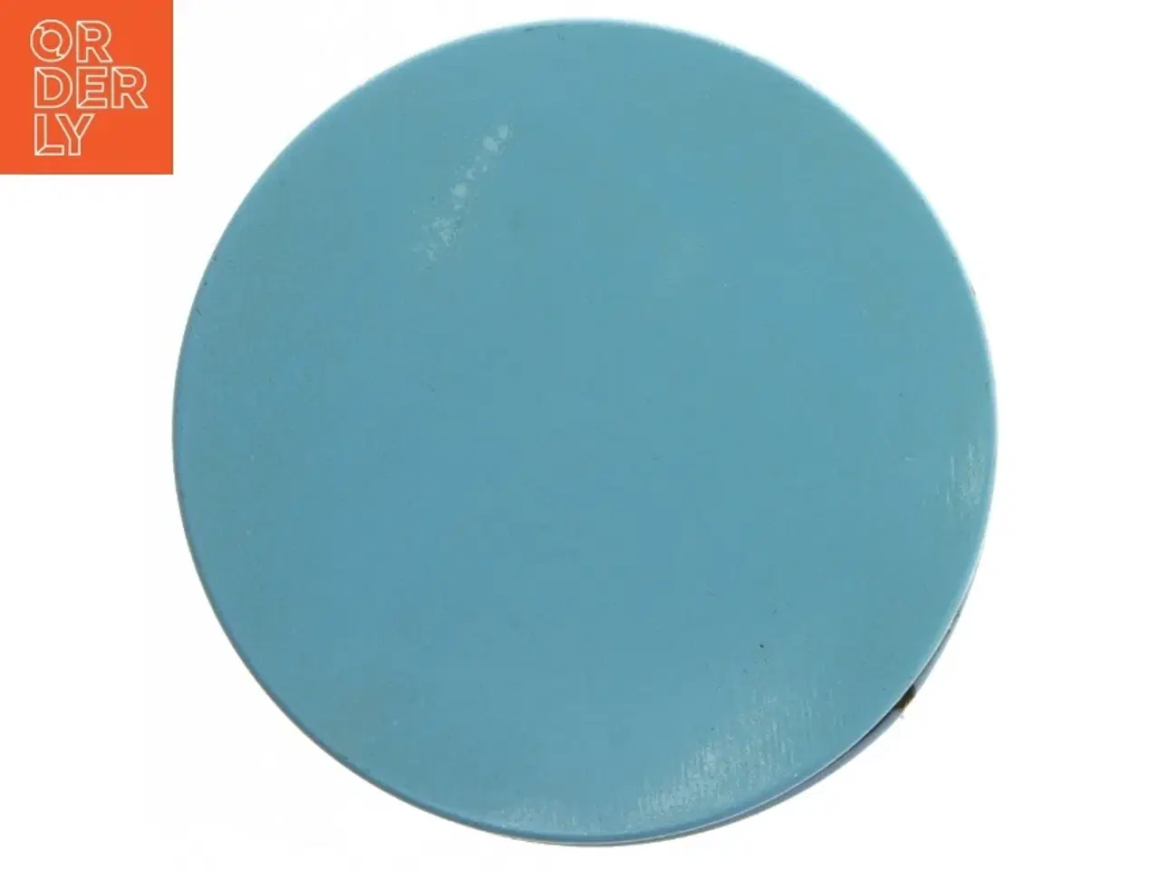 Billede 6 - Retro irma kunstdåse Blå opbevaringsdåse med skyer og landskab fra Irma (str. Ø 11,5 cm længde 15 cm)