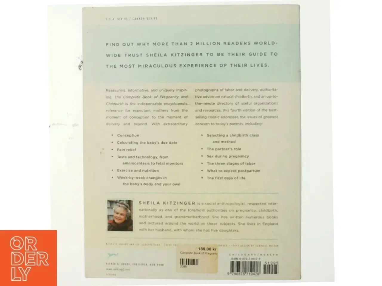 Billede 3 - The Complete Book of Pregnancy & Childbirth af Sheila Kitzinger (Bog)