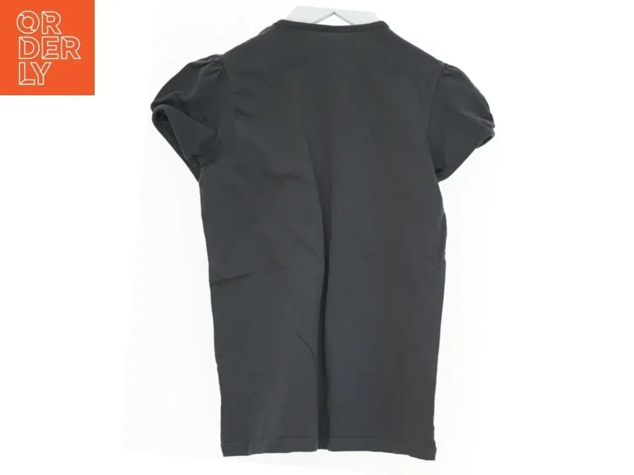 Billede 2 - Børne t-shirt str. 134 med regnbue paliet broderi fra VRS