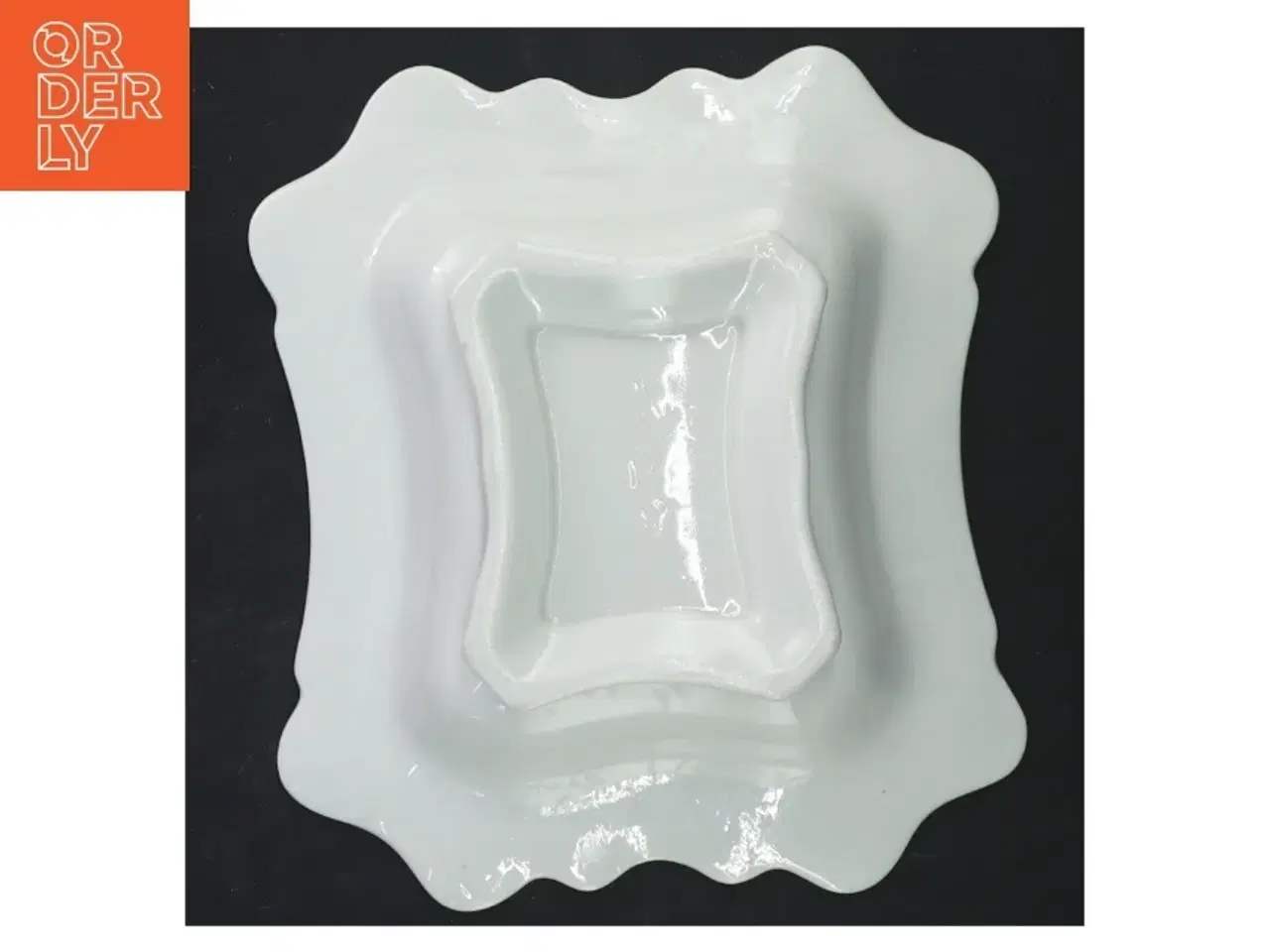 Billede 2 - Gustavberg Blå Blom skål (str. 19x17x3,5 cm)