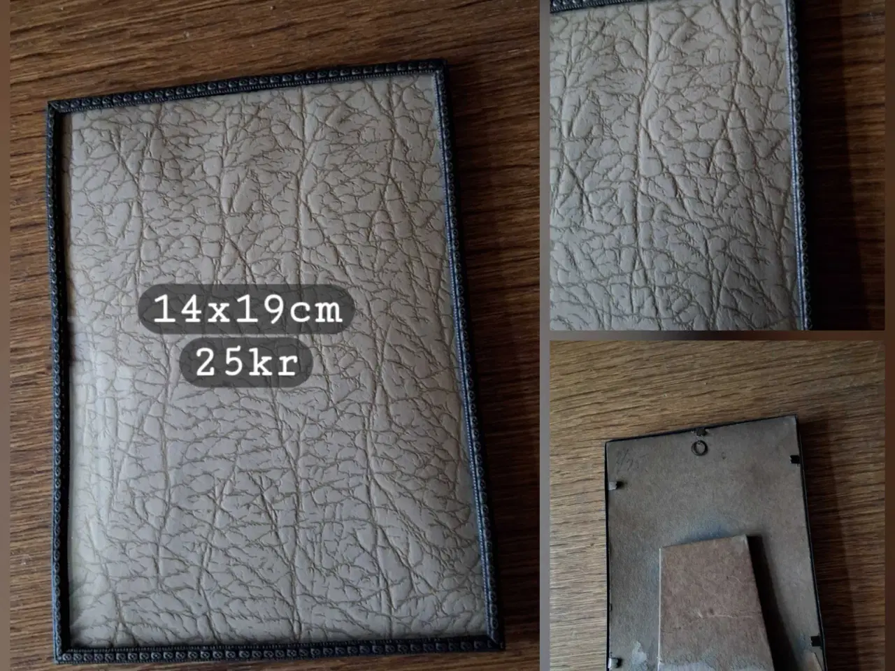 Billede 3 - BILLEDRAMMER - Gamle metalrammer med buet glas. 
