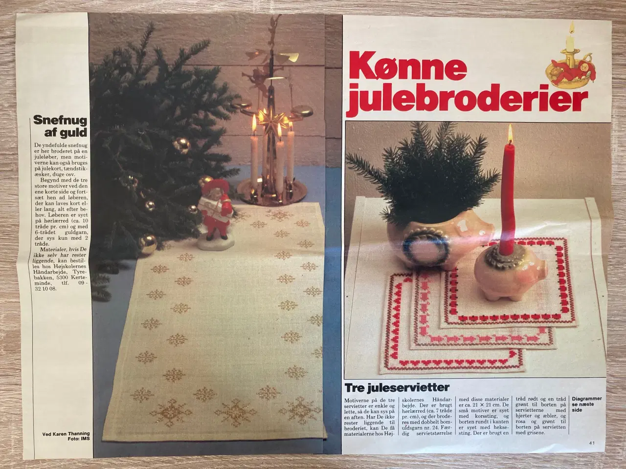 Billede 1 - Broderimønster: Små julebroderier