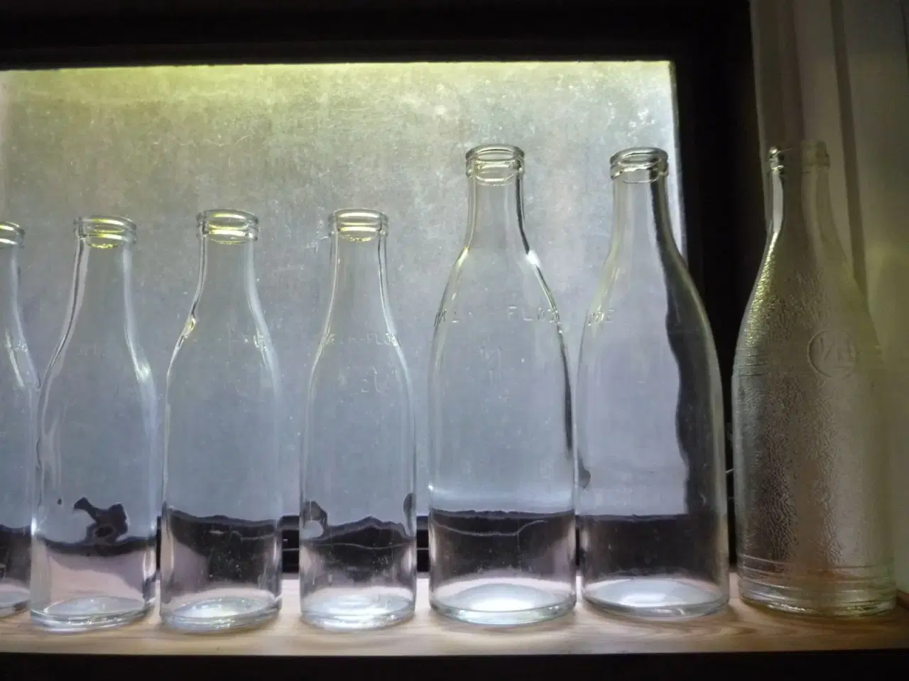 Billede 4 - Gamle mælkeflasker, flere størrelser
