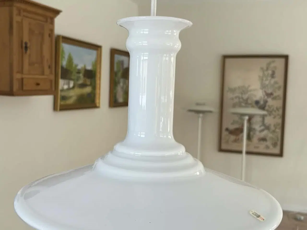 Billede 1 - 2 Holmegaard Ampler, og loftskinne