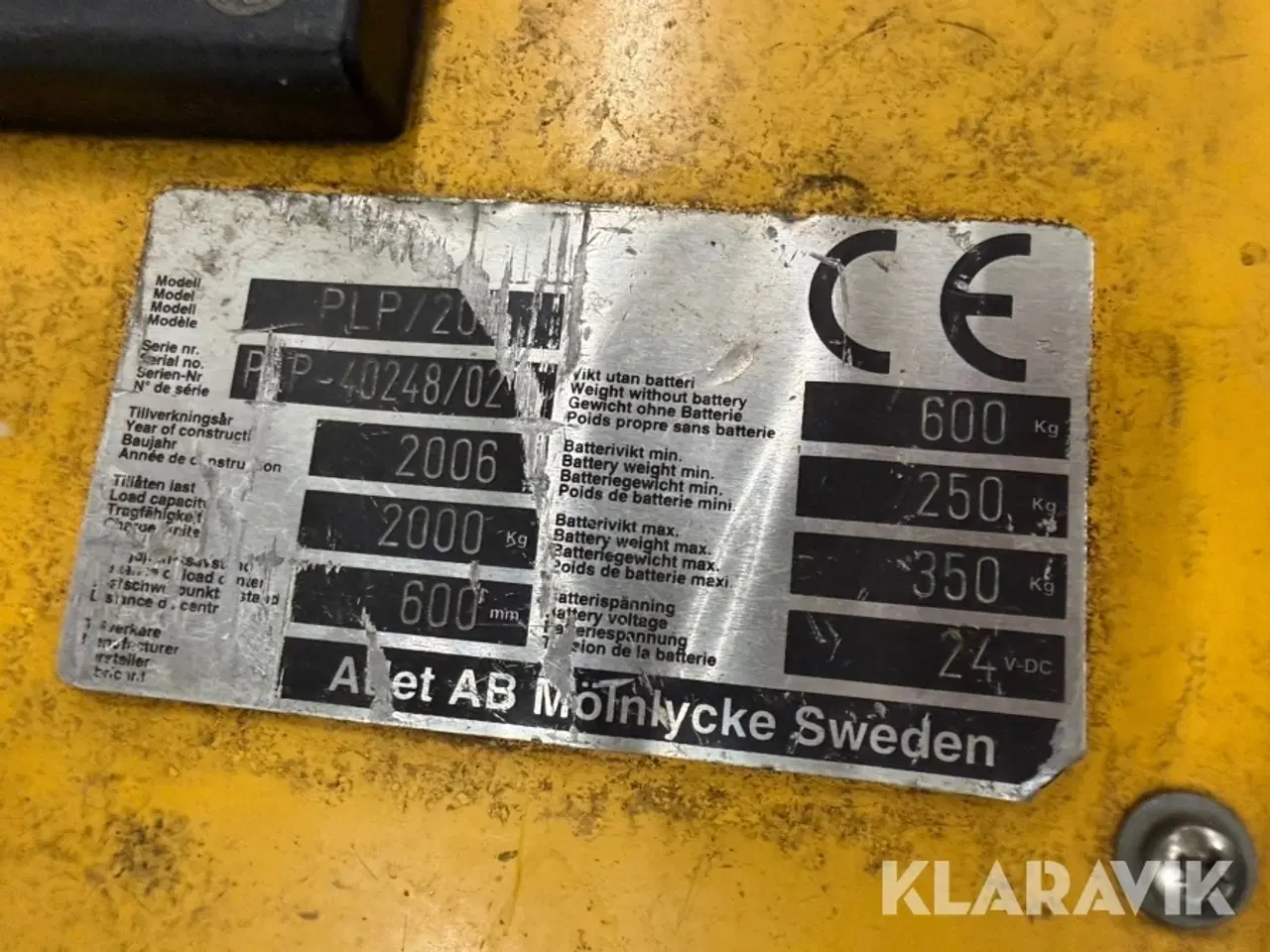 Billede 6 - El stabler Atlet PLP 200