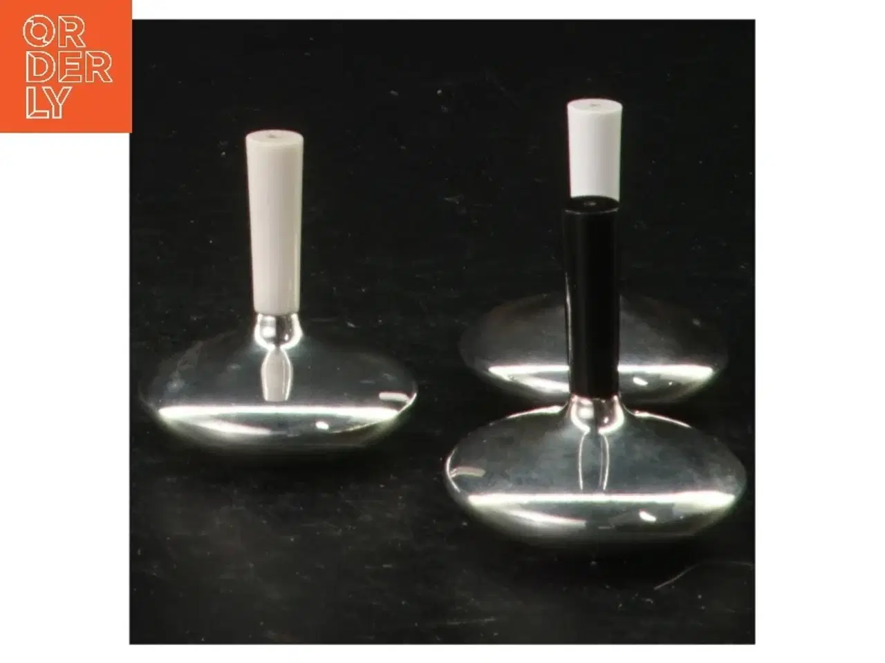 Billede 1 - Cohr Salt and Pepper set, Silver Coated Atla, Danish design, 1950’s (str. 5 x 5 cm)