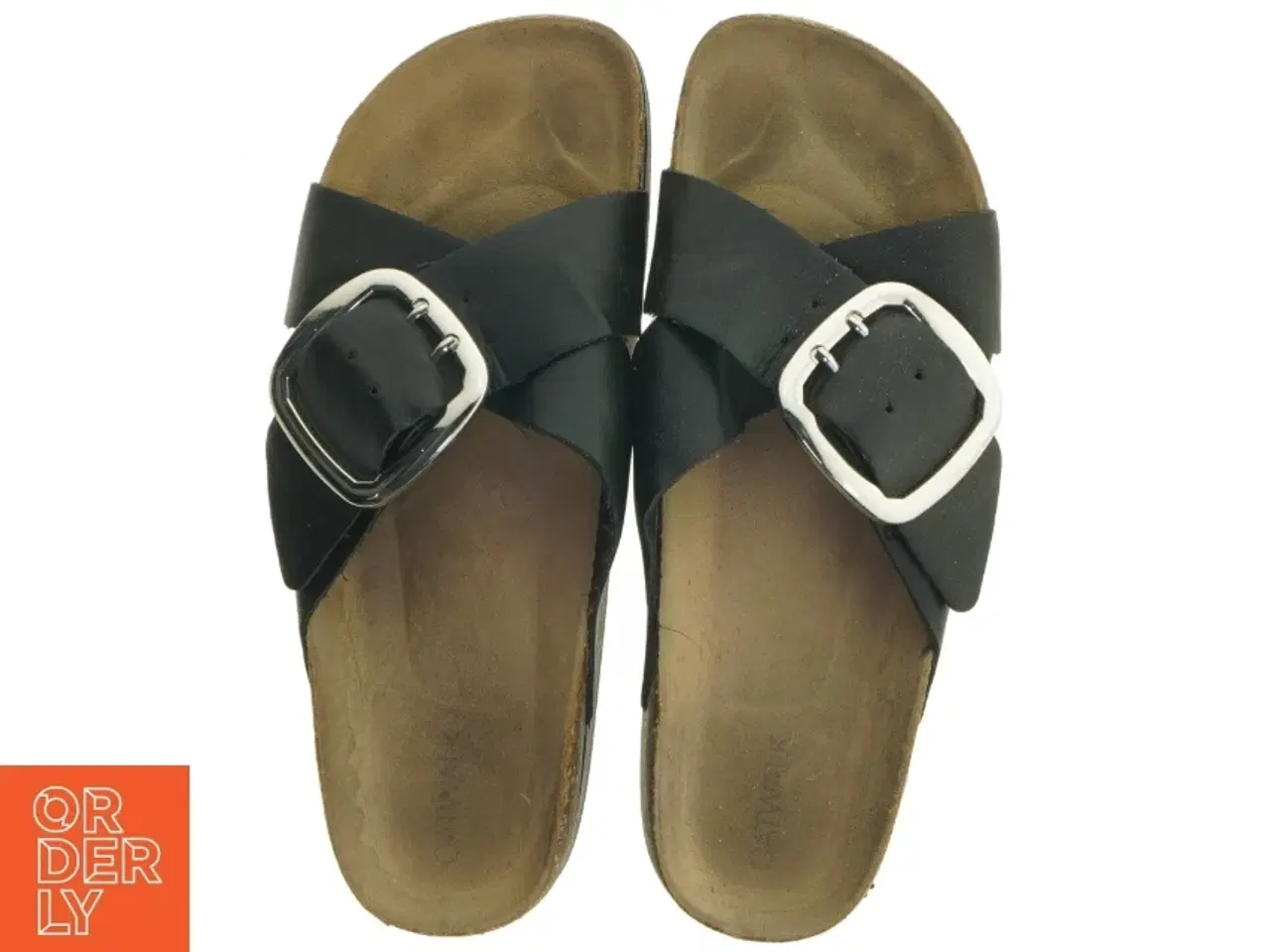 Billede 5 - Sort damesandal med korksål fra Catwalk (str. 41 )
