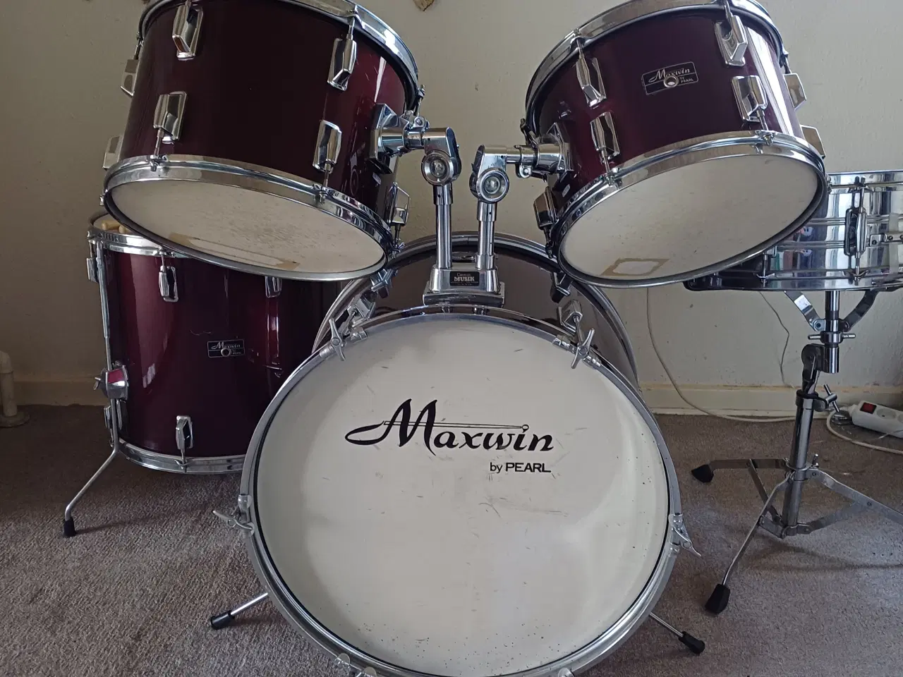 Billede 1 - Maxwin Pearl trommesæt