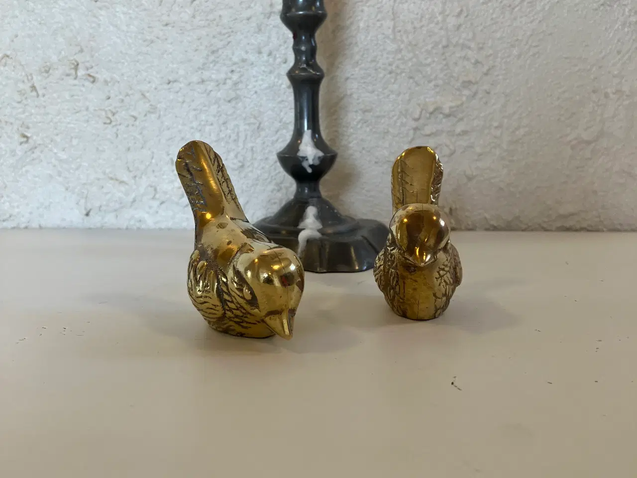 Billede 1 - Messing fugle med patina