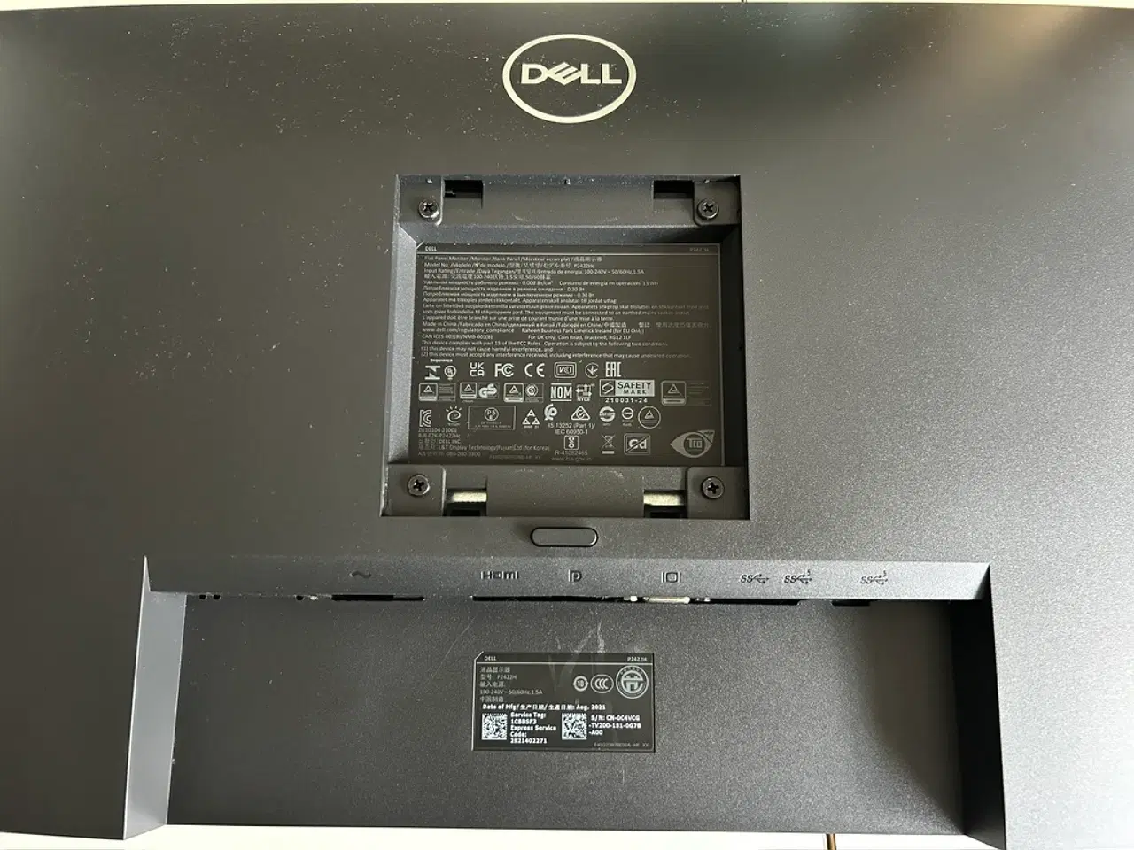 Billede 4 - 2 X Dell Pro P2414H Skærm 24 tommer sort