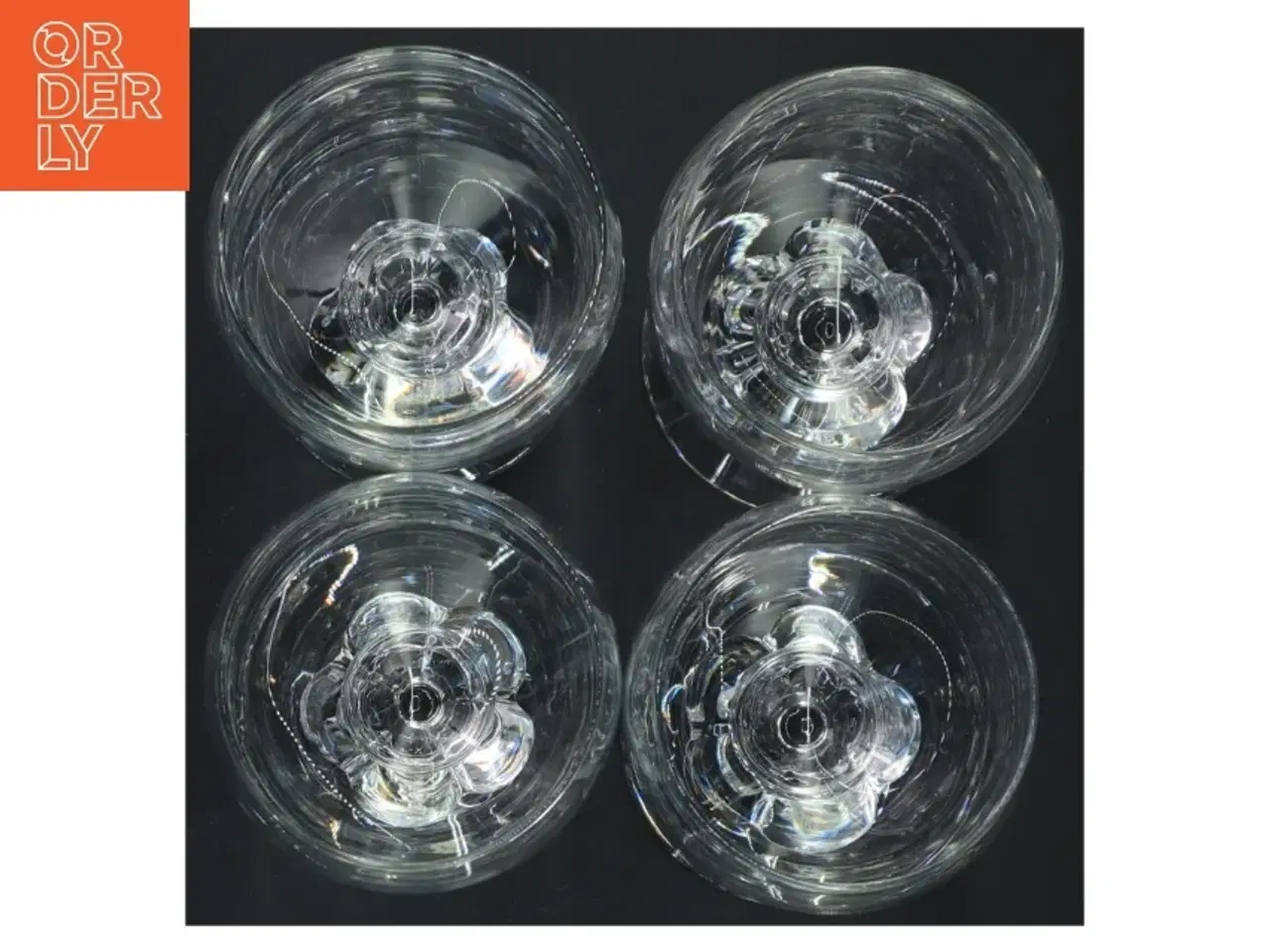 Billede 3 - Sæt af glaskrus fra Holmegaard (str. Ø 7x13 cm)