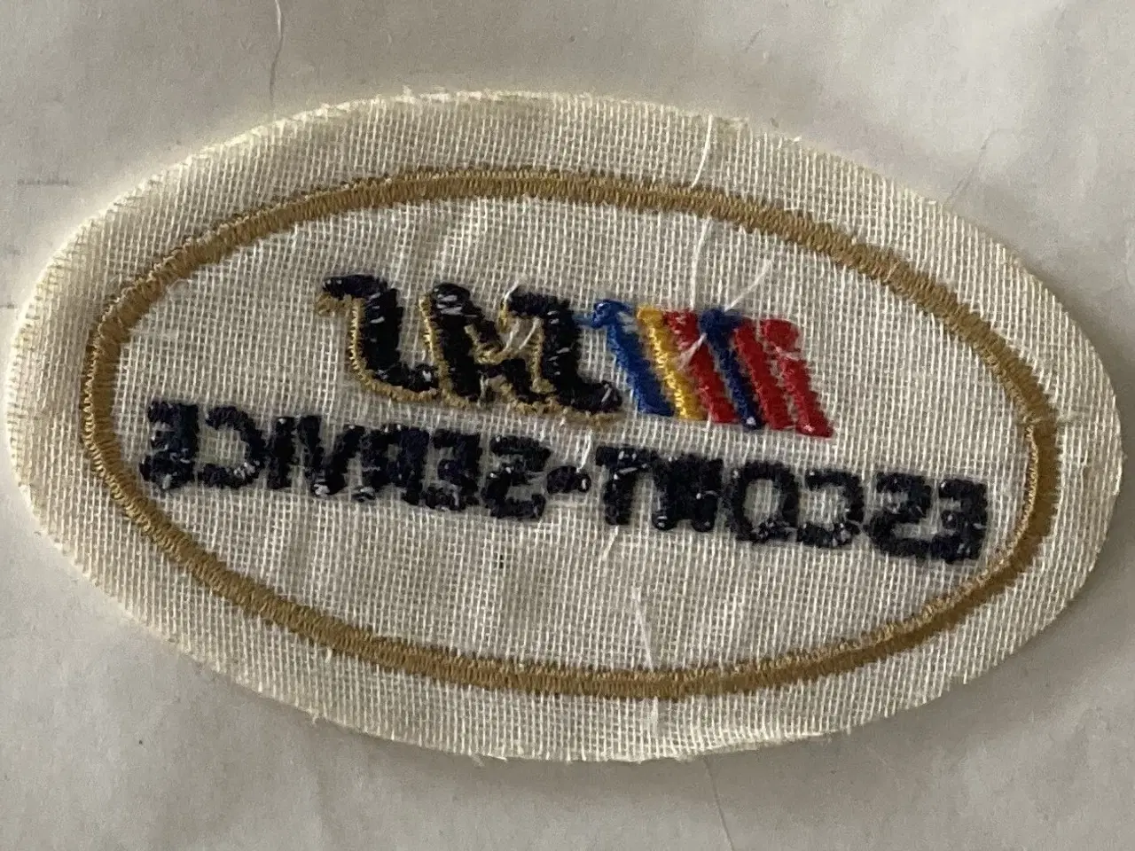 Billede 2 - Stof Emblem ESCORT-SERVICE Flyselskab SAS