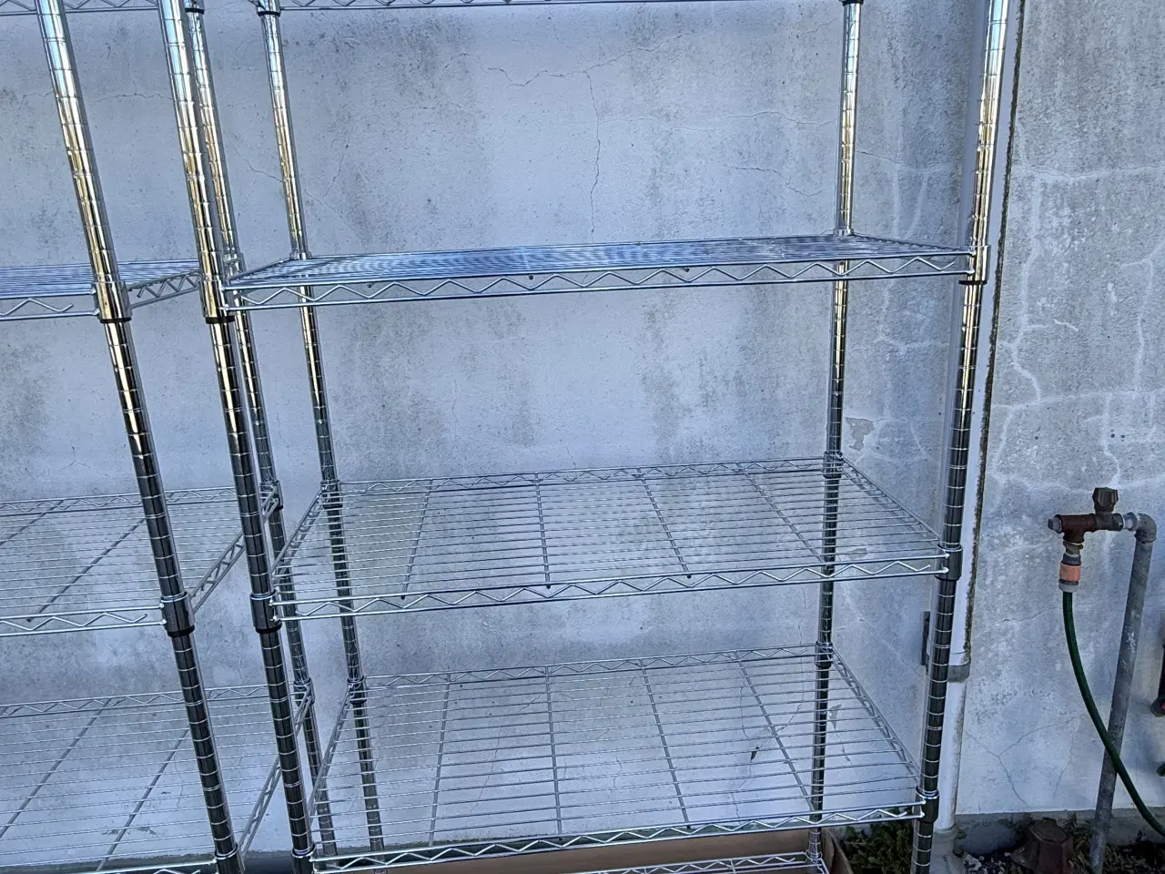 Billede 6 - 3 stk. VINDINGE Reol 6 hylder krom