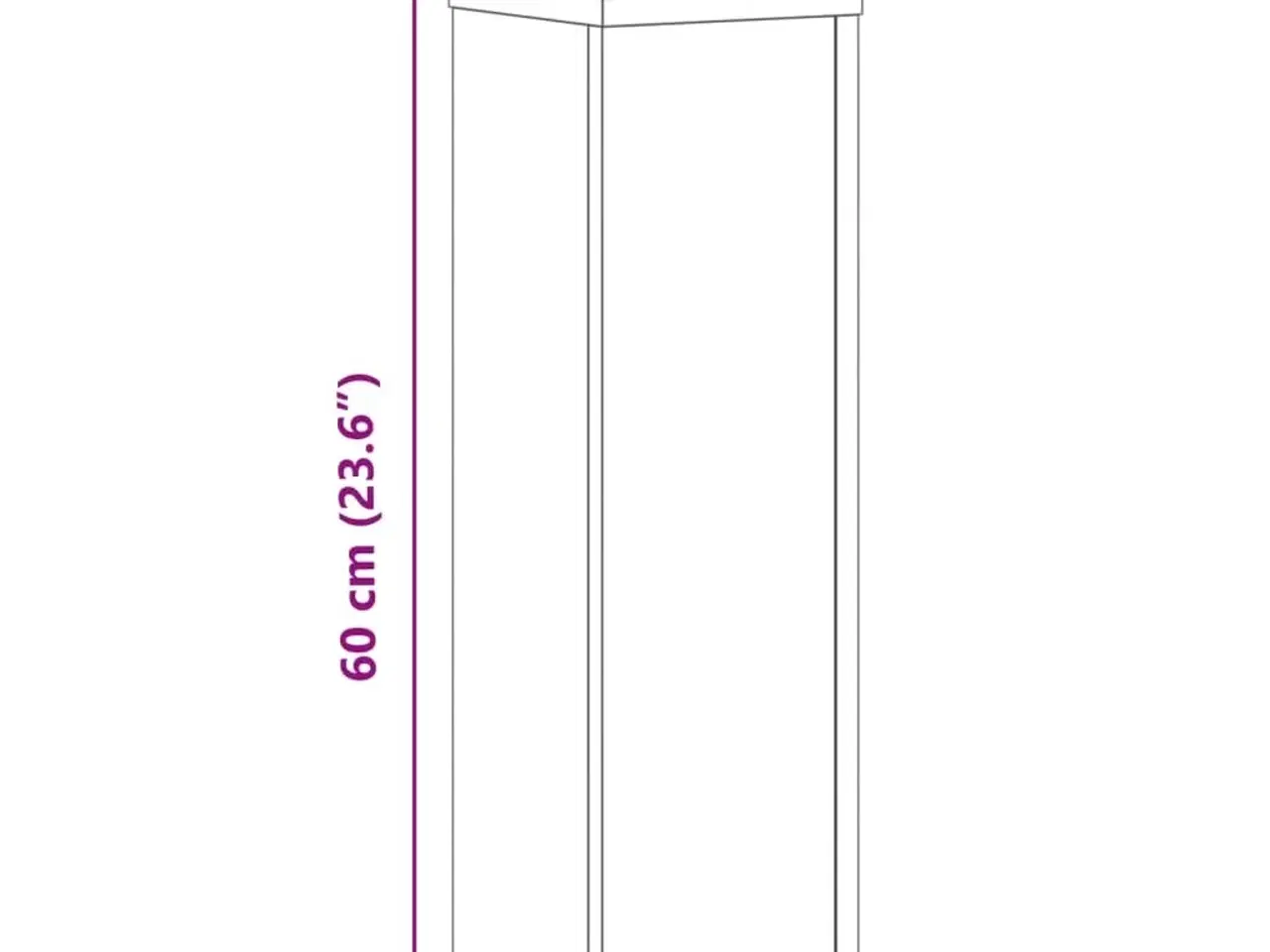 Billede 10 - Plantestativer 2 stk. 17x17x60 cm konstrueret træ hid